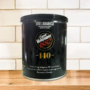 Vergnano Molido 100% Arábica Moka 140 Años Tarro 250g