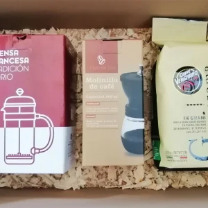 Vergnano Granos Granaroma 500g + Prensa + Molinillo